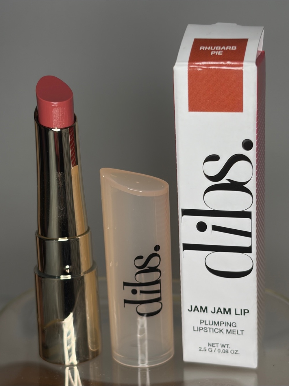 dios. Jam Jam Lip Plumping Lipstick Melt — Rhubarb Pie